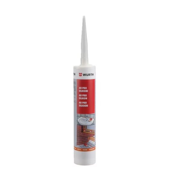 Silikoni WÜRTH A8 PRO Valkoinen 310ML