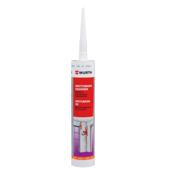 Akryylimassa WÜRTH Valkoinen 310ML
