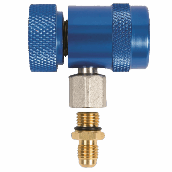 Huoltoventtiili REFCO RC-1234YF-B Auto 1/4″ SAE sininen matalapaine 4687054