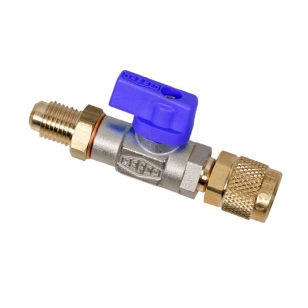 Palloventtiili REFCO CA-1/4 SAE-B 1/4″ sininen uros-naaras 4493525