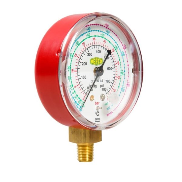 Painemittari REFCO M2-250-DS R407C/R404A/R134A matalapaine Ø68mm 1/8″ NPT 7105172