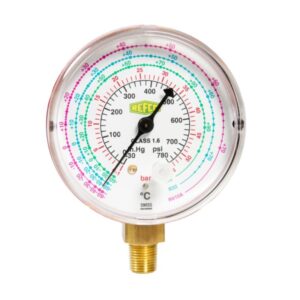 Painemittari REFCO M2-250-DS R407C/R404A/R134A matalapaine Ø68mm 1/8″ NPT 7105172 - Image 2