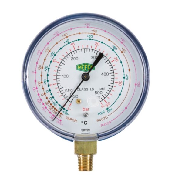 Painemittari REFCO M2-250-DS Multi R404A/R134A/R407C/R22 matalapaine Ø79mm 1/8″ NPT 4677060