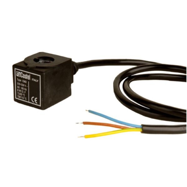 Magneettiventiilin kela CASTEL 9110/RA4 CM2 110Vac 50-60Hz 1,0m kaapeli
