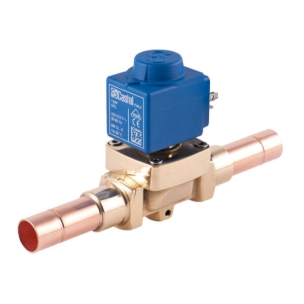 Magneettiventtiili CASTEL 1078/4A6 juotettava 1/2″ kela 230Vac