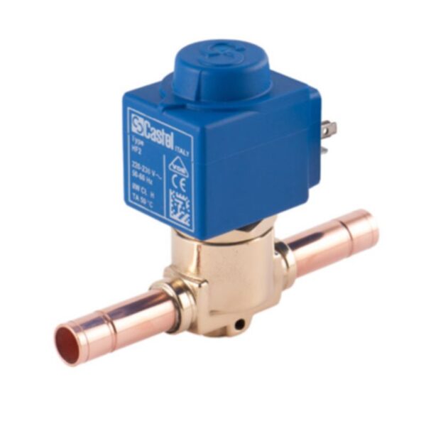Magneettiventtiili CASTEL 1068/3A6 juotettava 3/8″ kela 230Vac