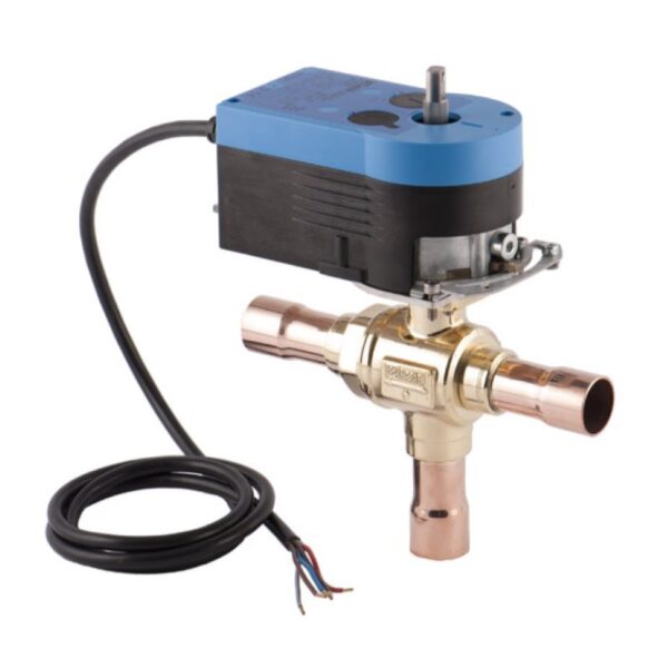 Palloventtiili CASTEL 6697EM/4A2 3-tie motorisoitu CO2 PS=120bar 1/2″ 24V AC/DC