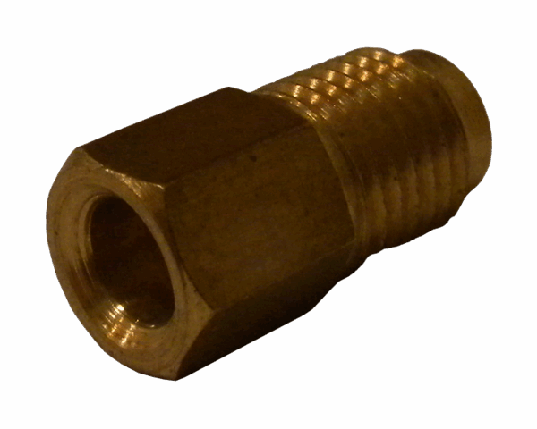 Messinkiliitin CASTEL 81-4/P14 (1/4″ SAE uros - 1/4″ juotosyhde)