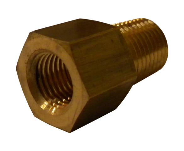 Messinkiliitin U5-4B (1/4″ SAE naaras - 1/4″ NPT uros)