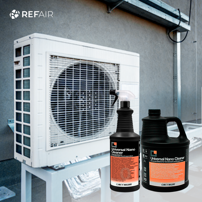 Puhdistusaine lämpöpumpun ulkoyksikön huoltoon