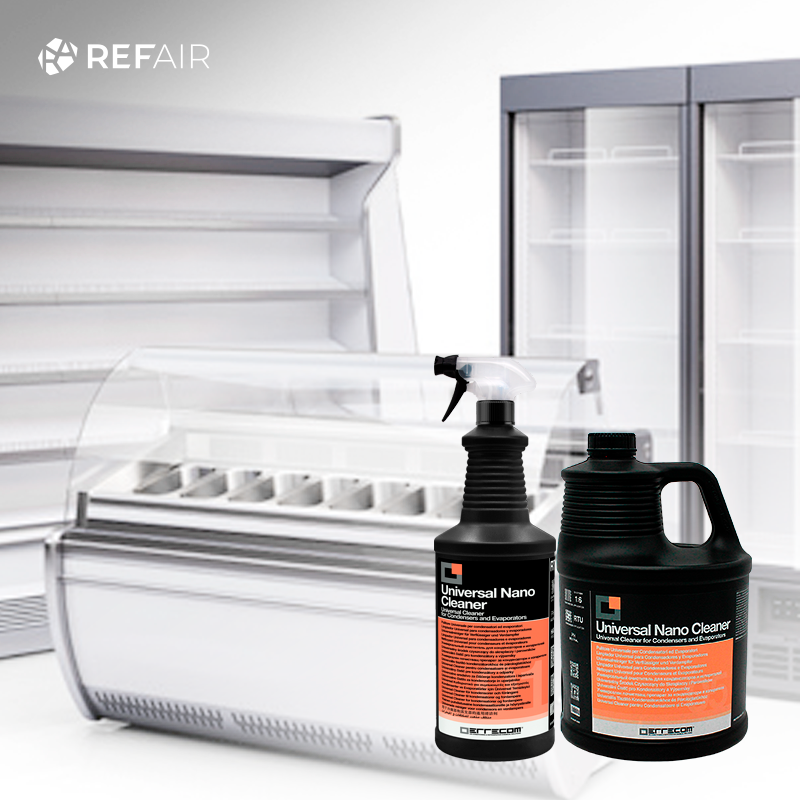 HACCP-yhteensopiva puhdistusaine kaupan kylmävitriinien ja kylmäkalusteiden puhdistukseen