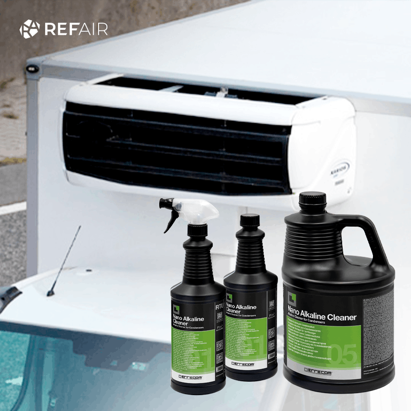 Kuljetuskaluston jäähdytyslaitteen puhdistusaine huoltotöihin