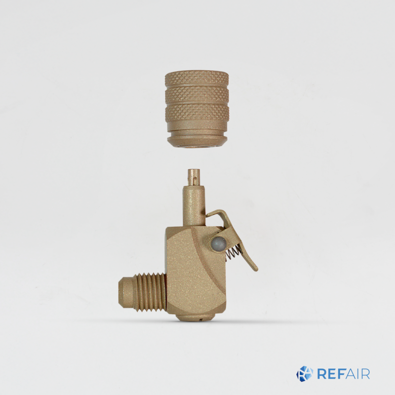 Pikaventtiili REFCO V-35012 Schrader 1/4″-1/4″ kulma 9884826