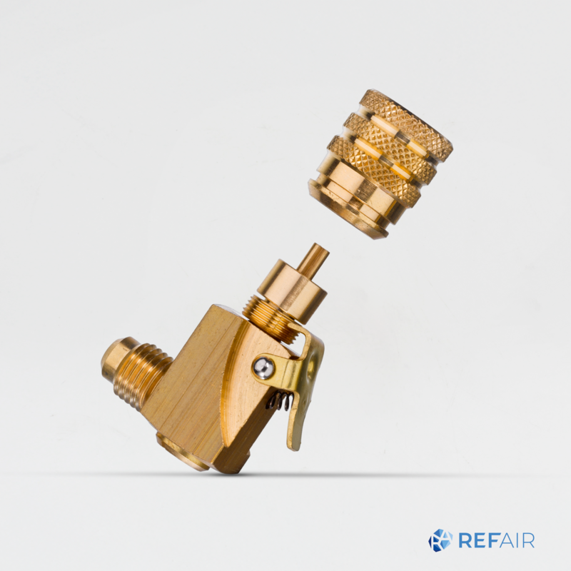 Pikaventtiili REFCO V-35412 R410A 1/4″ kulma 4681270
