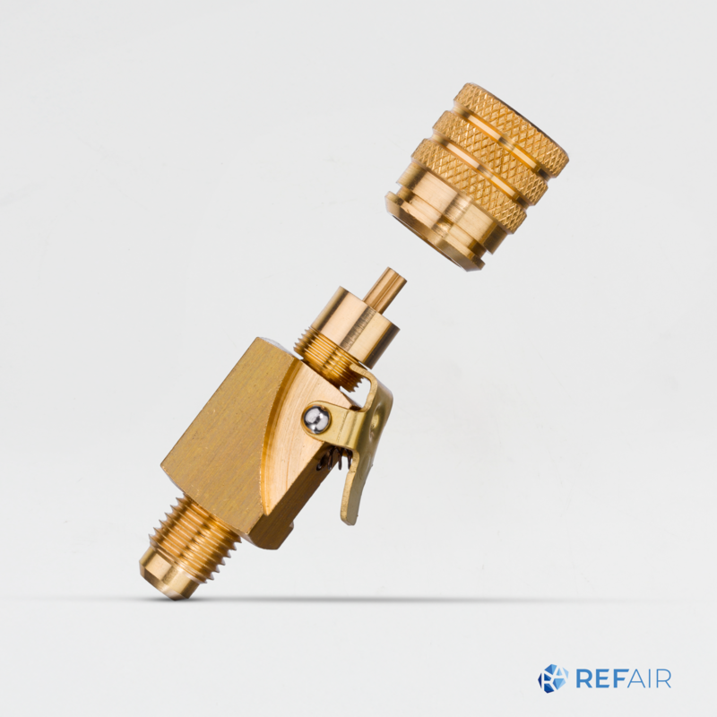 Pikaventtiili REFCO V-35410 Schrader 1/4″-1/4″ suora 4666336