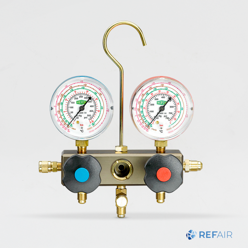 Painemittarisarja REFCO BM2-8-DS-R32 R410A 2-tie Ø68 mm ei letkuja 4688188