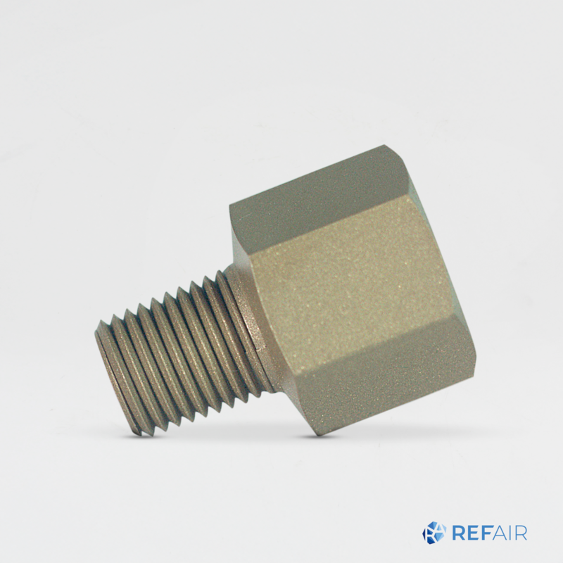 Messinkiliitin U5-4B (1/4″ SAE naaras - 1/4″ NPT uros)
