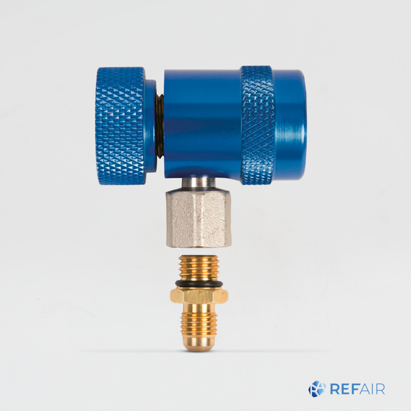Huoltoventtiili REFCO RC-1234YF-B Auto 1/4″ SAE sininen matalapaine 4687054