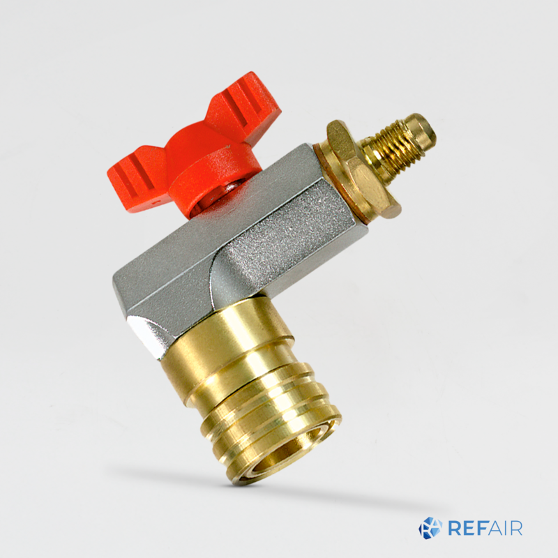 Huoltoventtiili REFCO CX-Auto-R-1/4″ SAE punainen korkeapaine