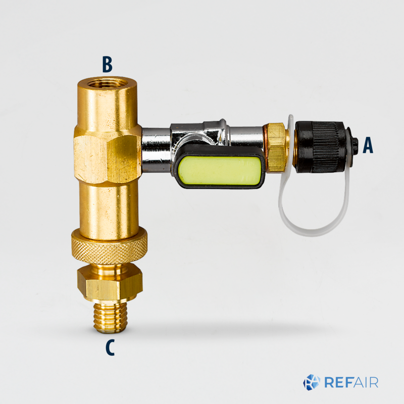 Adapteri REFCO 10612-REF-ACME-LH R290, R32 piensäiliöille 4688637