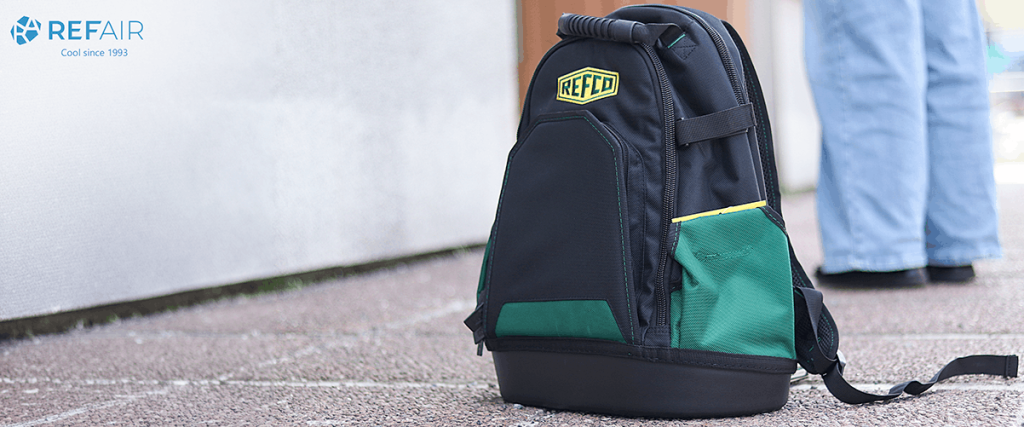 REFCO REFPACK -työkalureppu kylmäalan asentajalle